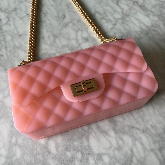 Plastic pink purse - Picture 3 of 4